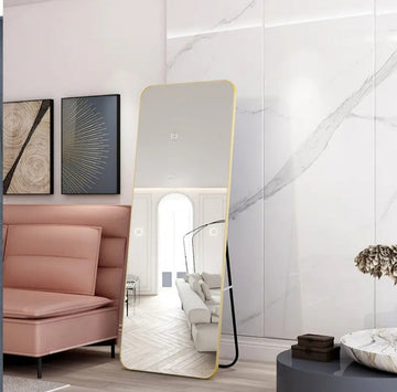 Stand Mirror With Iron Frame 08 |Without LED Lights