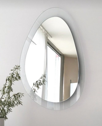 Tear Drop Frameless Wall Mirror