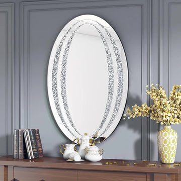 Mirror Style Crystal Oval Mirror 01