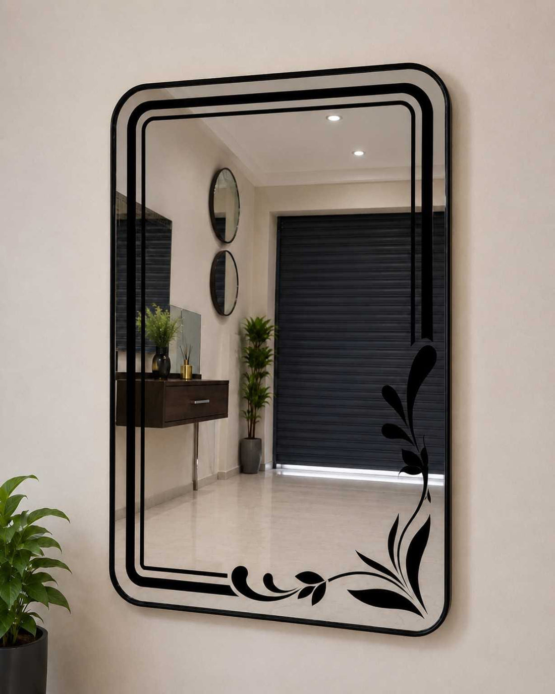 Modern Rectangle Without Light Mirror