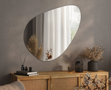 Unique Asymmetrical Frameless Mirror