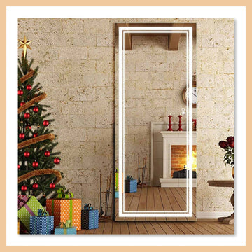 Full length LED mirror, Free Standing Floor mirror with lights, Standing LED mirror, Wall-mounted lighted mirror FL-06