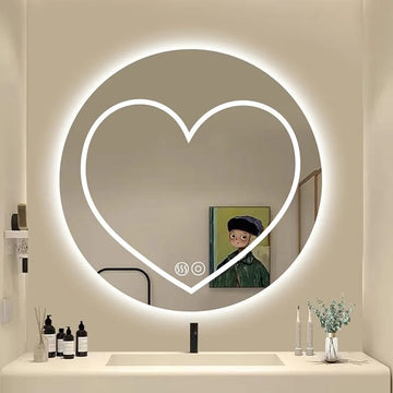 Smart Touch Heart ❤️ LED Mirror CR-27