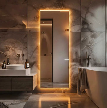 Full length LED mirror, Free Standing Floor mirror with lights, Standing LED mirror, Wall-mounted lighted mirror FL-13