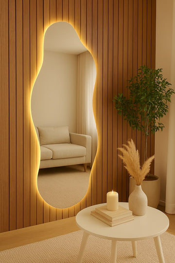 Full length LED mirror, Free Standing Floor mirror with lights, Standing LED mirror, Wall-mounted lighted mirror FL-28