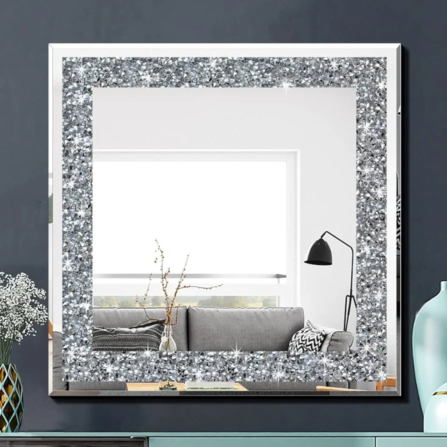 Mirror Style Square Crystal Mirror