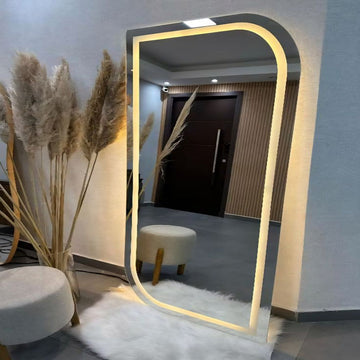 Full length LED mirror, Free Standing Floor mirror with lights, Standing LED mirror, Wall-mounted lighted mirror FL-03