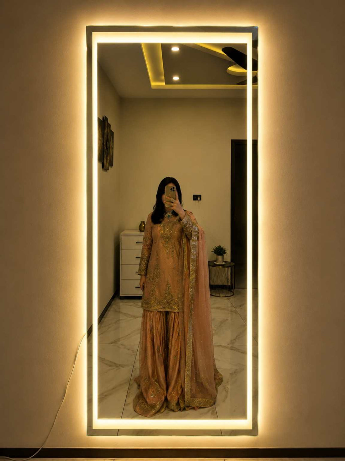 Full Length LED Mirror,Smart Touch Wall-Hanging Mirror FL-33