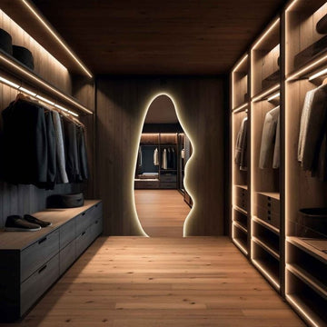Full length LED mirror, Free Standing Floor mirror with lights, Standing LED mirror, Wall-mounted lighted mirror FL-29