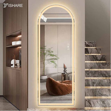 Full length LED mirror, Free Standing Floor mirror with lights, Standing LED mirror, Wall-mounted lighted mirror FL-23