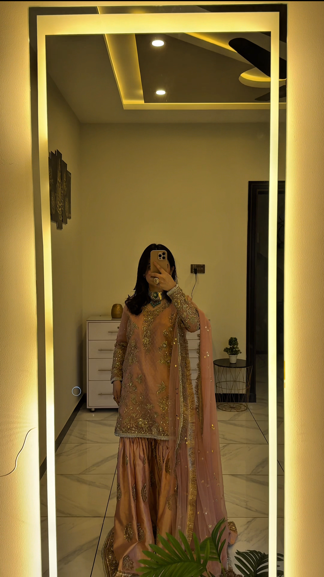 Full length LED mirror, Free Standing Floor mirror with lights, Standing LED mirror, Wall-mounted lighted mirror FL-33