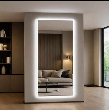 Full length LED mirror, Free Standing Floor mirror with lights, Standing LED mirror, Wall-mounted lighted mirror FL-01