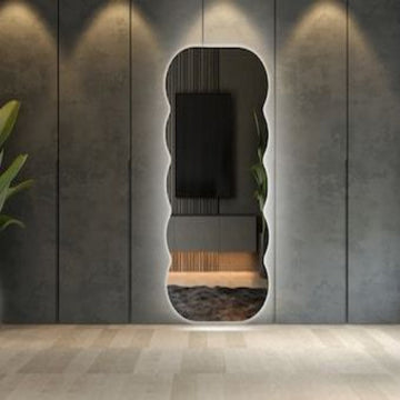 Full length LED mirror, Free Standing Floor mirror with lights, Standing LED mirror, Wall-mounted lighted mirror FL-27