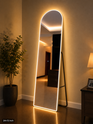 Touch Led Mirror  Full Length Mirror With (Back Stand.) | Standing Mirror For Living Room BSM-104