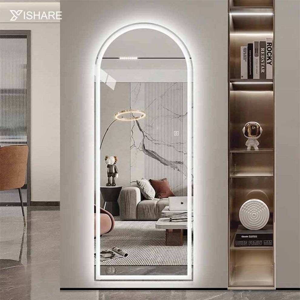 Full length LED mirror, Free Standing Floor mirror with lights, Standing LED mirror, Wall-mounted lighted mirror FL-23