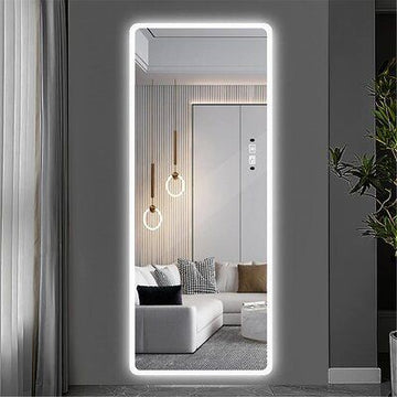 Full length LED mirror, Free Standing Floor mirror with lights, Standing LED mirror, Wall-mounted lighted mirror FL-22