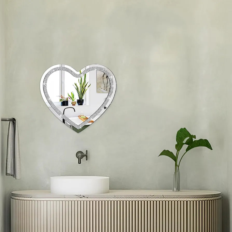 Mirror Style Heart ❤️ Crystal Mirror