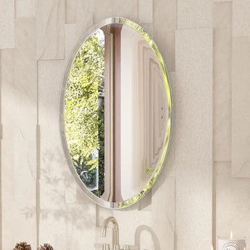 Oval Beveled Edge Mirror
