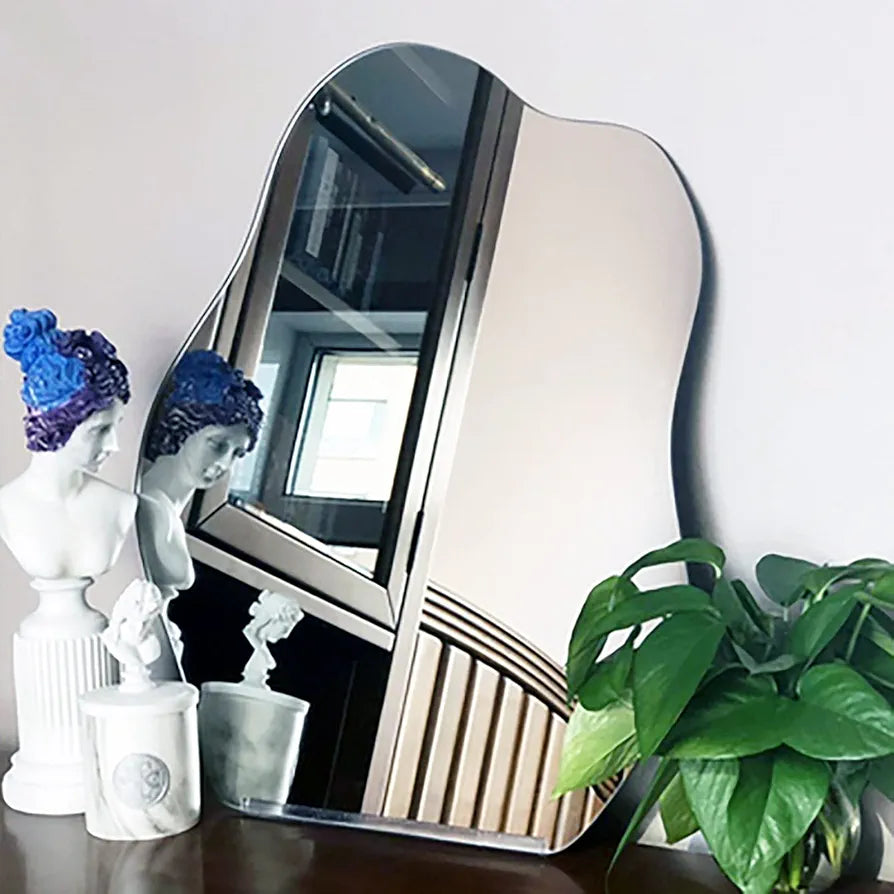 Asymmetrical Frameless Wall Mirror
