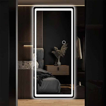 Full length LED mirror, Free Standing Floor mirror with lights, Standing LED mirror, Wall-mounted lighted mirror FL-12