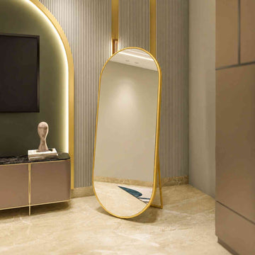 Stand Mirror With Iron Frame 987 |Without LED Lights