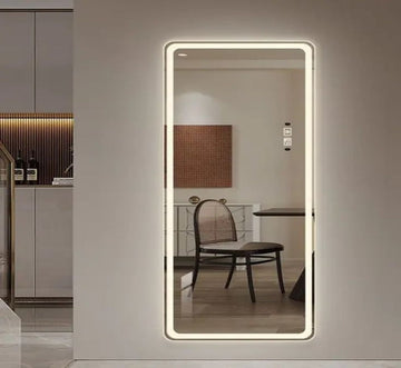 Full length LED mirror, Free Standing Floor mirror with lights, Standing LED mirror, Wall-mounted lighted mirror FL-02