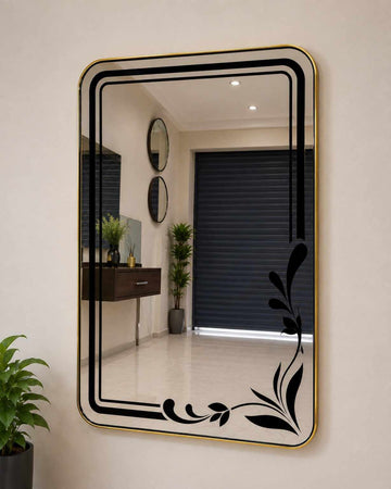 Modern Rectangle Without Light Mirror